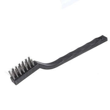 Heated Bed Nozzle Cleaning Brush Set + Curved Nose Tweezers + 0.4mm Nozzle Cleaning Needle*5pcs +  0