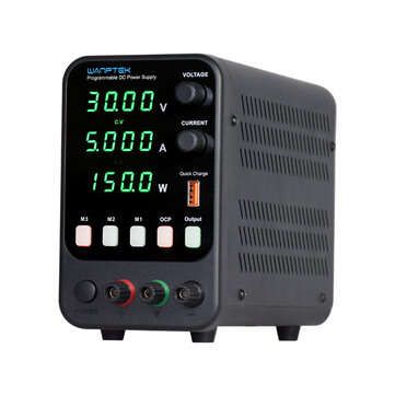WANPTEK APS305H 30V 5A Adjustable DC Power Supply 4 Digits LED Display Switching R... (PLUG: EUPLUG)