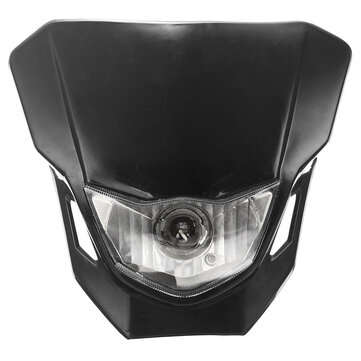 Universal Headlight Motorcycle Bike Streetfighter Street Fighter Hi/Lo Head Bulb (COLOR.: BLACK)