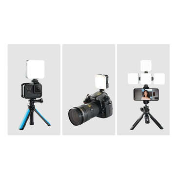 TELESIN Mini RGB LED Video Light 2000mAh Portable Pocket Photographic Lighting Vlog Fill Light Smart