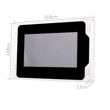 Ennio 701MEID11 Tuya APP Remote Unlock Visual Intercom 7 Inch 1080P Monitor Wifi Video Doorbell Door