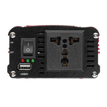DOXIN Power Inverter 4000W Peak Modified Sine Wave Converter DC 12V/24V To AC 220V USB Plug Port