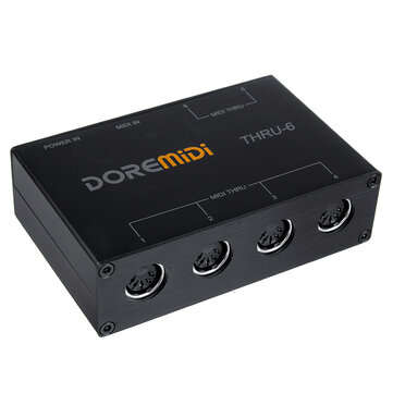 DOREMiDi THRU-6 MIDI Interfaces Controller THRU 6 Thru Box Controller Adapter Converter 1 Input and