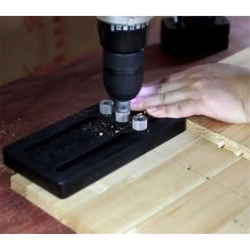 Wnew Woodworking Dowel Jig Set Drill Guide Locator Dowelling Jig Master Kit for 6/8/10mm Dowels