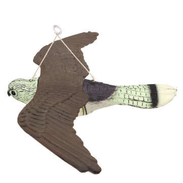 3D Hunting Decoy Flying Falcon Hawk Bird Artificial Flying Hawk Deterrent Scarer Garden Yard Hanging