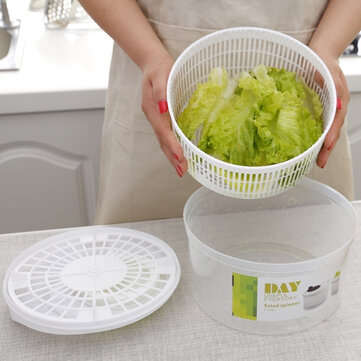 Portable Vegetable Spin Dryer Dehydrator Household Drainer Salad Spinner for Kitchen Drying Tool