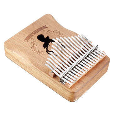 17 key Gauntlets Thumb Piano Mahogany Kalimba Wood Acoustic Musical Instrument for Beginner With Acc