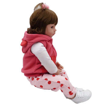 19" Lifelike Silicone Vinyl Reborn Baby Dolls Realistic Newborn Girl Doll Gifts