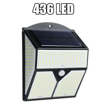 318/436 LED Solar Power Light PIR Motion Sensor Outdoor Lamp Wall Waterpro... (LED QUANTITY: 436LED)