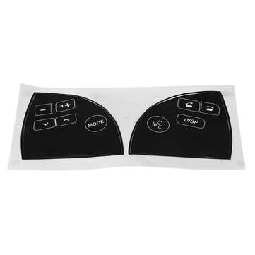 For 2007-2012 Lexu ES350 Matte Black Steering Wheel Button Repair Decals Sticker Repair Button Broke