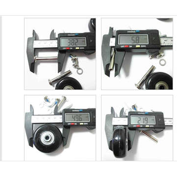 2pcs  Luggage Suitcase Replacement Wheels Axles Deluxe Repair 5022mm