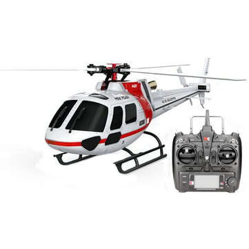 XK K123 6CH Brushless AS350 Scale RC Helicopter RTF Mode 2