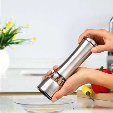 Adjustable Hand Stainless Steel Salt Mill Spice Sauce Pepper Grinder Muller Tool