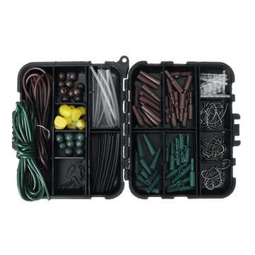 128Pcs/Set Fishing Tackle Box Set Fishing Connector Swivels Interlock Rolling Swivel For Fishhook Lu