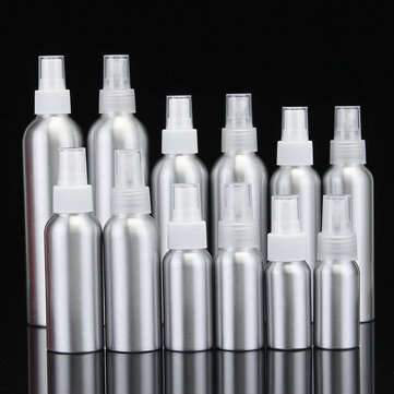 30ml-250ml Empty Aluminum Metal Spray Bottle Transparent/White Fine Mist Spray Head Po... (SIZE: #9)