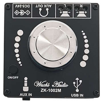 ZK-1002M 100W+100W Bluetooth 5.0 Power Audio Amplifier board Stereo AMP Amplificador Home Theater AU