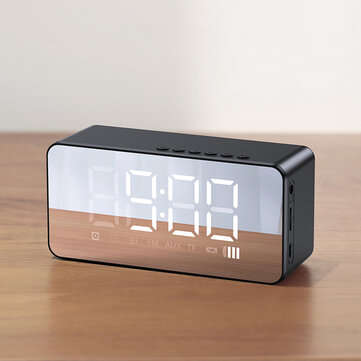 USAMS US-YX007 BT 5.0 Multi-functional Alarm Clock Wireless Speaker Support BT 5.0/TF Card/AUX Play