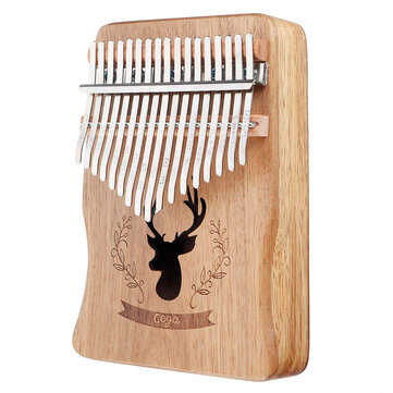 17 key Gauntlets Thumb Piano Mahogany Kalimba Wood Acoustic Musical Instrument for Beginner With Acc