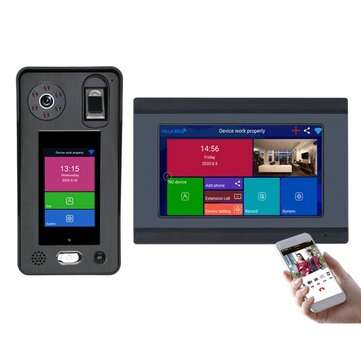ENNIO SY710B019WF11 7 inch Wireless WIFI Video Door Phone Doorbell Intercom System 1080P Camera 500