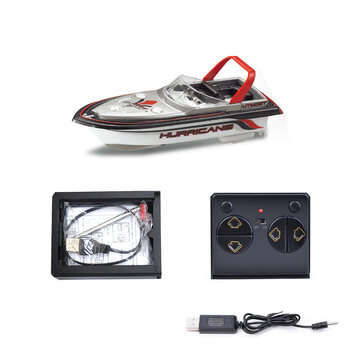 Mini Simulation Remote Control Boat Four Channel High Speed Charge RC Boat (COLOR: RED)