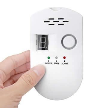 Digital Combustible Gas Leak Alarm Sensor Detector US Plug Propane Butane Natural Gas Detector