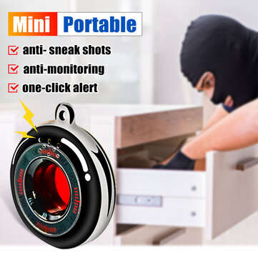 K100 Portable Mini Black Camera Detector IR Scanner Detector Anti-peeping