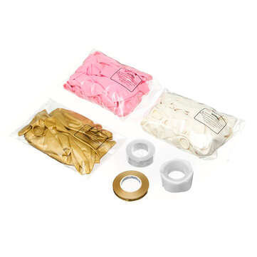 112Pcs Balloon Garland Arched Set Pink White Golden Balloon Bag For Girl Birthday Baby Shower Single