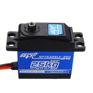 SPT Servo SPT5325LV-320 25KG Digital Servo Dual Bearing 320 Large Torque Metal Gear For RC Robot