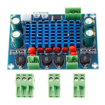 XH-M572 High-power Digital Power Amplifier Board TPA3116D2 Chassis Dedicated to Plug-in 5-28V Output