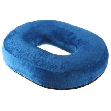 Donut Memory Foam Pregnancy Seat Cushions Chair Car Office Home Soft Back Pillow (COLOR.: BLUE)
