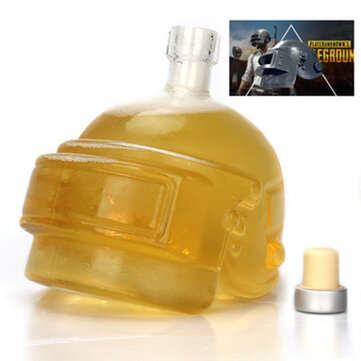 PUBG Playerunknown`s Battlegrounds 3 Levels Helmet Wine Flagon Wine Pot Wine Jug High Borosilicate G