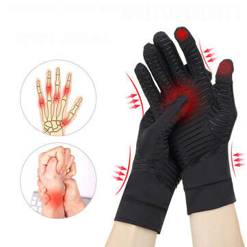 Copper Compression Gloves for Arthritis Rheumatoid Relief Pain and Swelling Copper Arth... (SIZE: M)