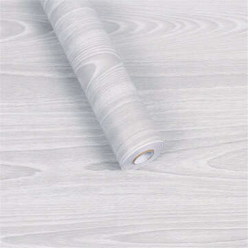 1Pc PVC 45cmx10m Self Adhesive Vinyl Wallpaper Wood Grain Wall Sticker Waterproof Fi... (COLOR.: #4)