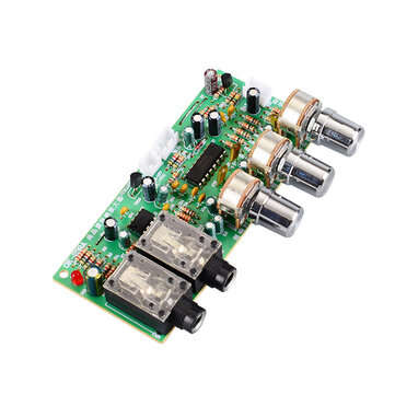 Karaoke Reverb Mixer Board Power Amp Front DC12V Outdoor Microphone Car Power Amplifier Mixer Board