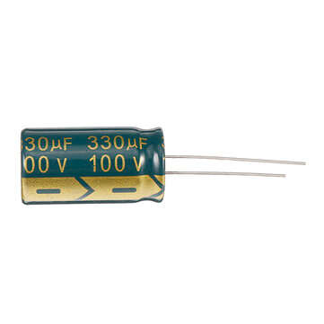 Geekcreit 20PCS 100V 330uf High Frequency Low Resistance Long Life Aluminum Electrolytic Capacitor