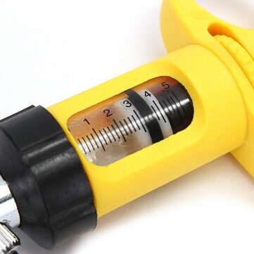 5ml Continuous Injection Vaccinator Needle Gun Cattle Goats Sheep with 70cm Tube Syringe