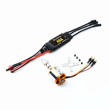XXD 2217 KV1100 Brushless Motor+1060 Propeller*2+9g Servo*2+40A ESC RC Power System Combo for RC Dro
