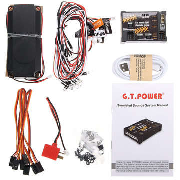 G.T.Power Simulated Sounds System Reality Sound Siren Led Cornering Lamp RC Car Spare Part