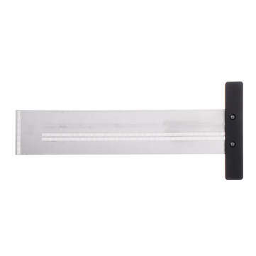 Drillpro 200mm Stainless Steel Precision Marking T Ruler Hole Positioning Measuring Ruler Woodworkin