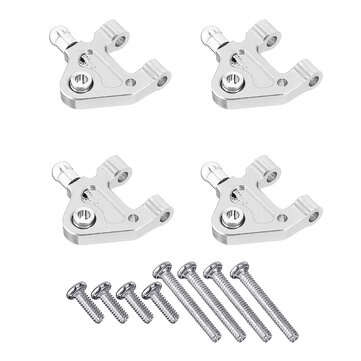 URUAV 4Pcs/Set WLtoys Metal Upgrade Front And Rear RC Car Lower Arm For 1/28 P92... (COLOR.: SILVER)