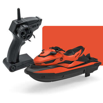 2.4G Mini Remote Control RC Boat Motorboat Children`s Toys Model for Water Skiing... (COLOR: ORANGE)