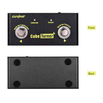 CUVAVE Cube Turner Wireless Page Turner Pedal Built-in Battery Supports Looper Connection Compatible