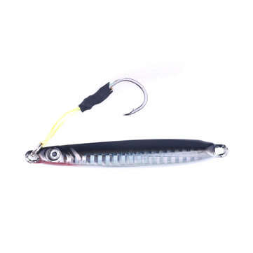 ZANLURE 4pcs/set 8CM 30G Metal Lead Head Jigs Squid Saltwater Deep Sea Artificial Fishing Lure