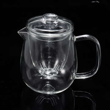 500ml Glass Teapot Infuser Filter Herbal Tea Pot Leaf Strainer Kettle