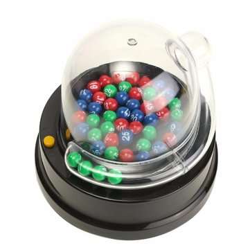Electric Lucky Number Picking Machine Mini Lottery Bingo Games Shake Lucky Ball