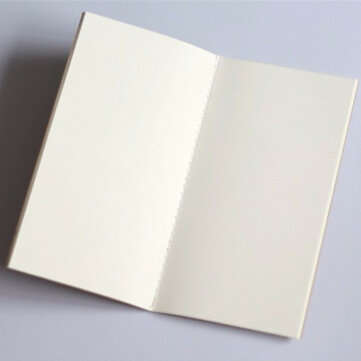 Standard Kraft Paper Notebook Blank Dot Grid Notepad Diary Journal Planner Organiz... (TYPE2: BLANK)