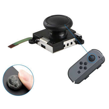 25Pcs 3D Replacement Joystick Analog Thumb Stick Repair Kit Case Cover Cap Repair Tools Set for Nint