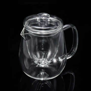 500ml Glass Teapot Infuser Filter Herbal Tea Pot Leaf Strainer Kettle
