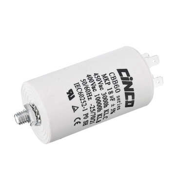 CBB60 18UF 450V Water Pump Motor Run Capacitor