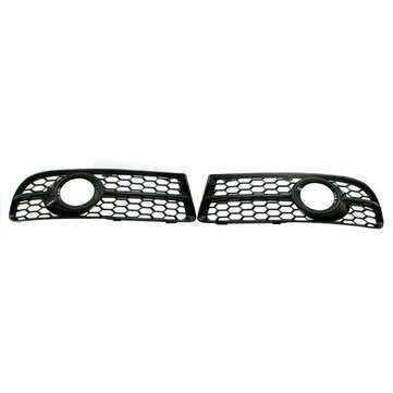 Fits for Audi A4 B7 S-Line S4 05-08 Honeycomb Front Bumper Fog Lamp Grille 2005-2008